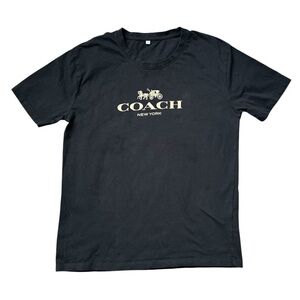 COACH Black and Gold Tee Shirt size Medium